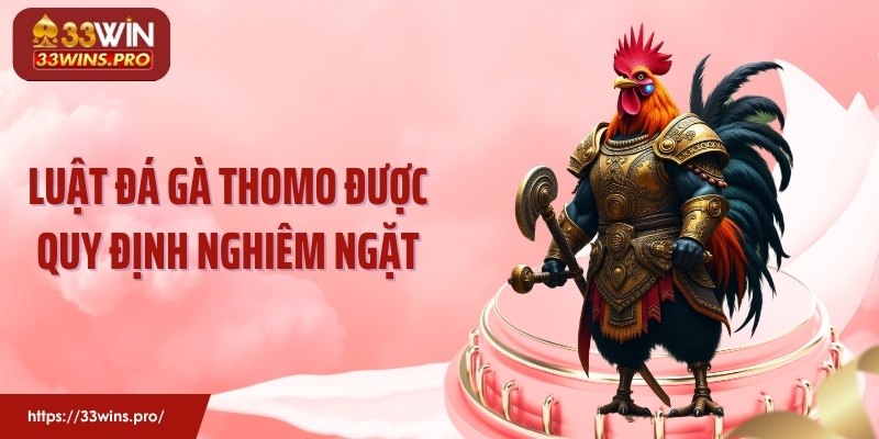 Luật đá gà Thomo được quy định nghiêm ngặt